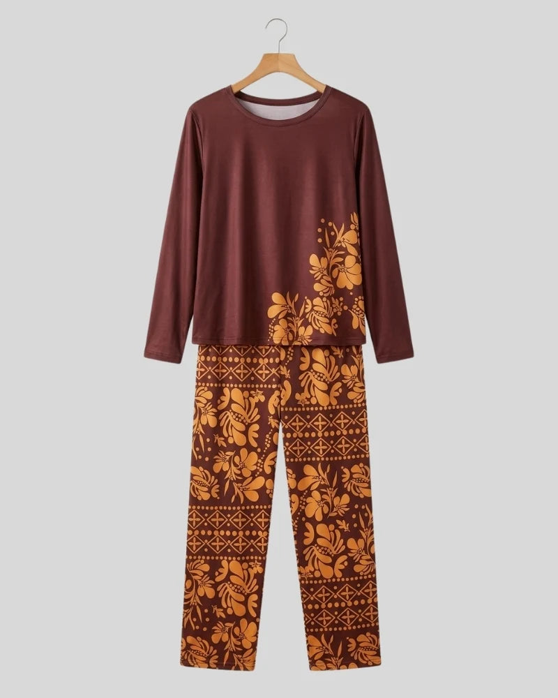 Botanical Print Pajama Set