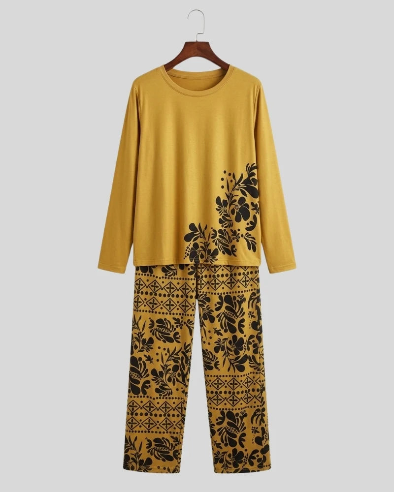 Botanical Print Pajama Set
