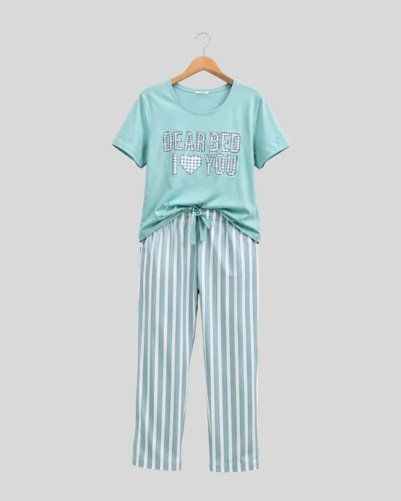 Dear Bed Striped Pajama Set