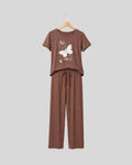 Butterfly Cocoa Pajama Set