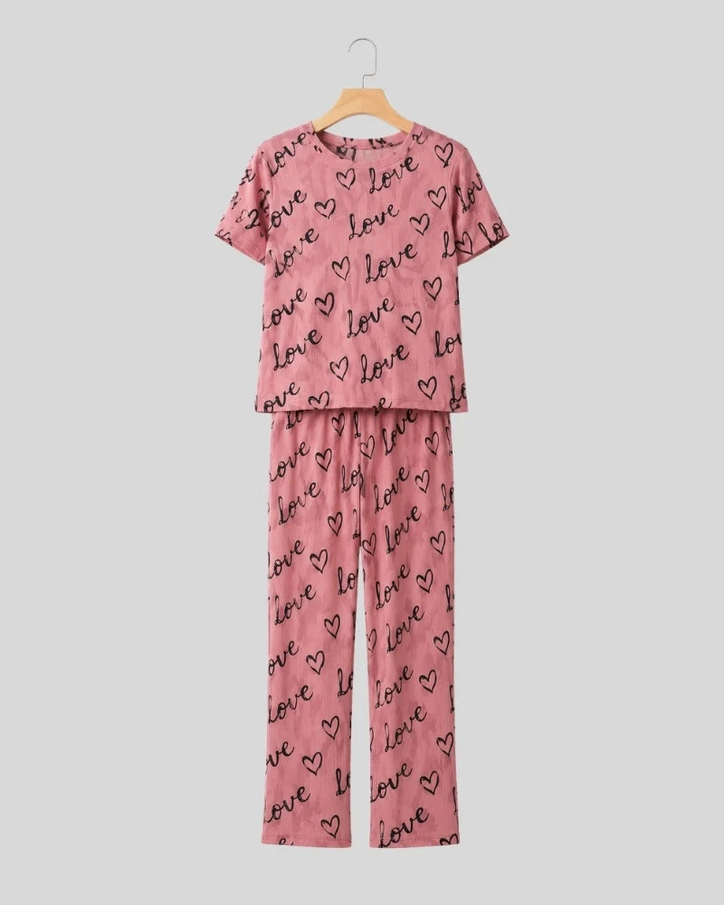Love Script Pajama Set