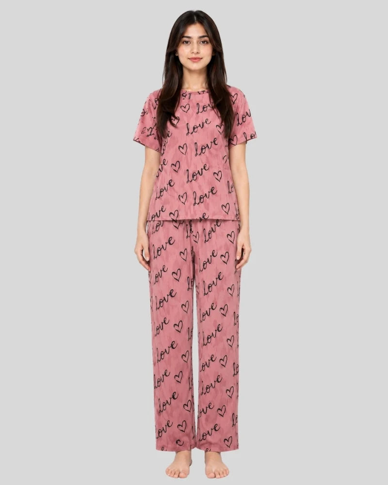 Love Script Pajama Set