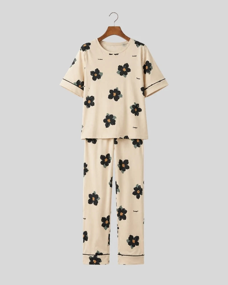 Soft Bloom Printed Night Suit