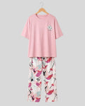 Abstract Floral Pajama Set