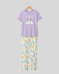 Cute Bunny Tulip Pajama Set