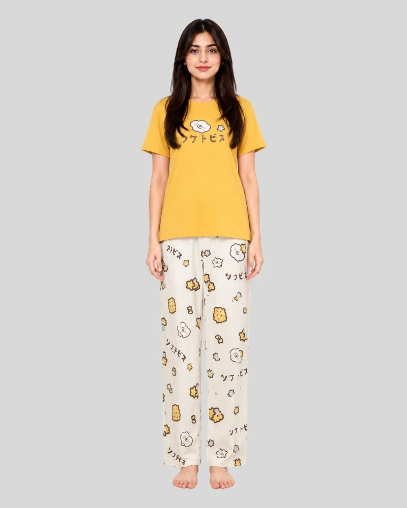 Happy Cloud Biscuit Pajama Set