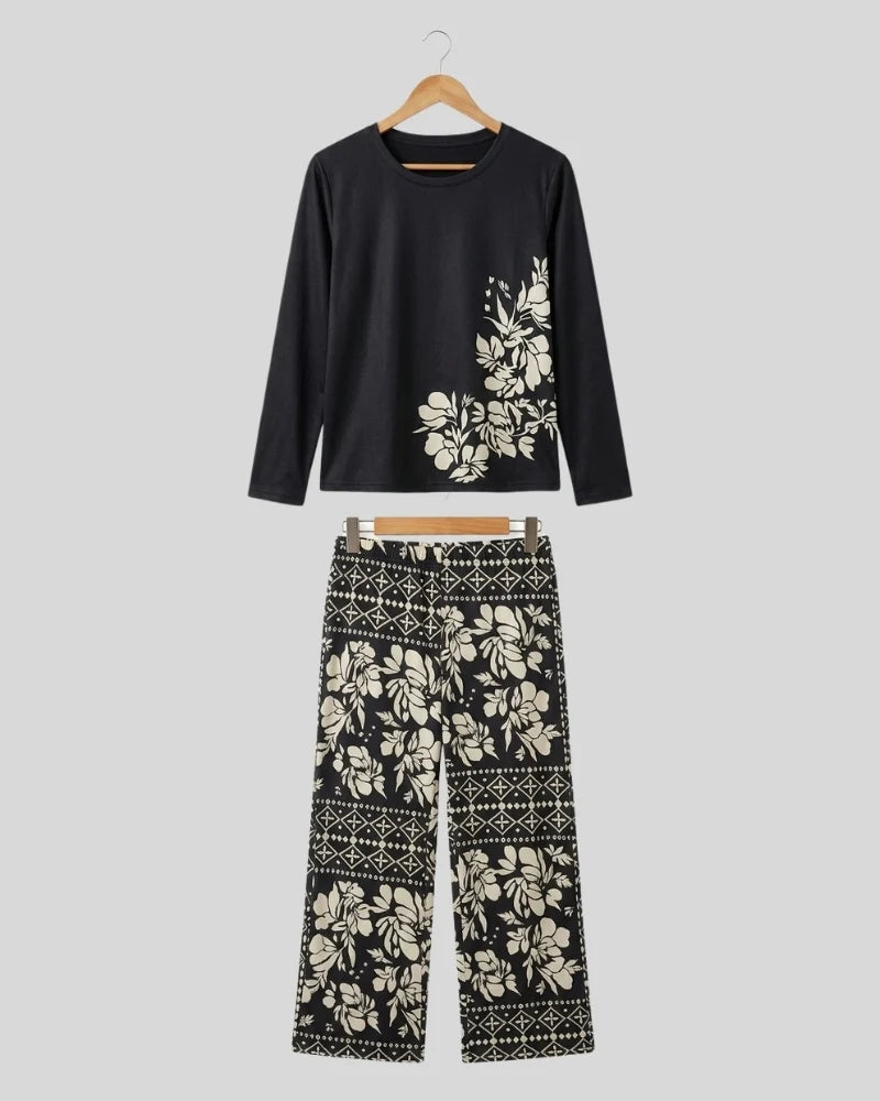 Botanical Print Pajama Set